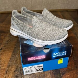 Skechers Performance Gray Slip-On Shoes
